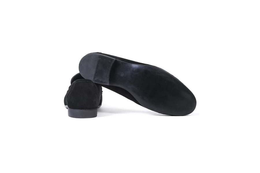 Shoecide Tenor Siyah Süet Hakiki Deri Klasik Erkek Ayakkabı