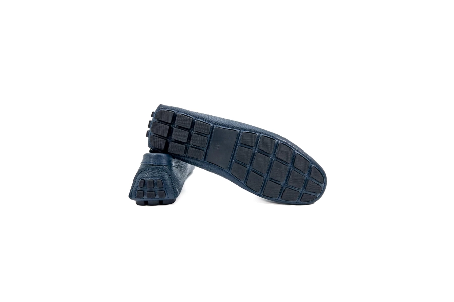 Shoecide Troya Lacivert Hakiki Deri Erkek Loafer Ayakkabı
