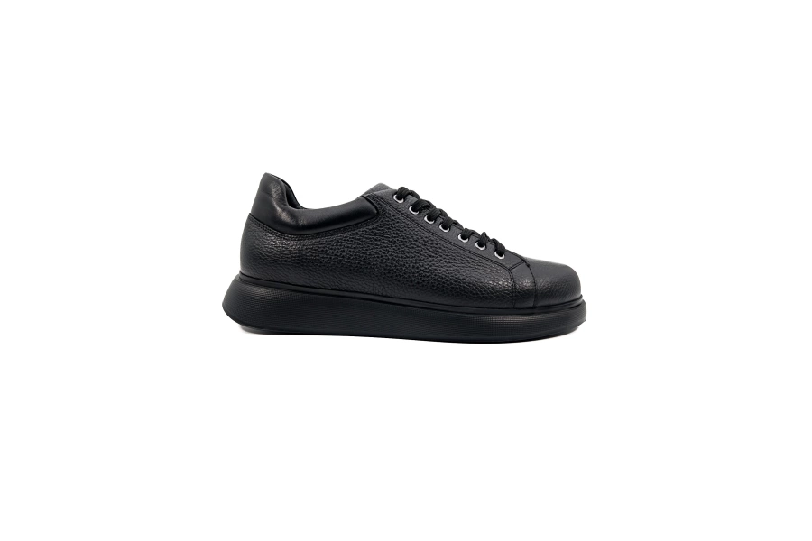 Shoecide Twin Siyah Hakiki Deri Erkek Spor (sneaker) Ayakkabı