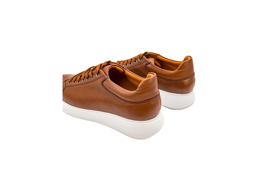 Shoecide Twin Taba Hakiki Deri Erkek Spor (sneaker) Ayakkabı