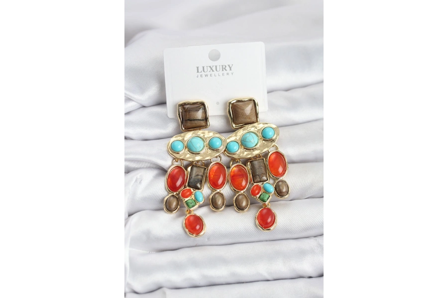 Shoecide Vintage Sallantılı Kadın Küpe