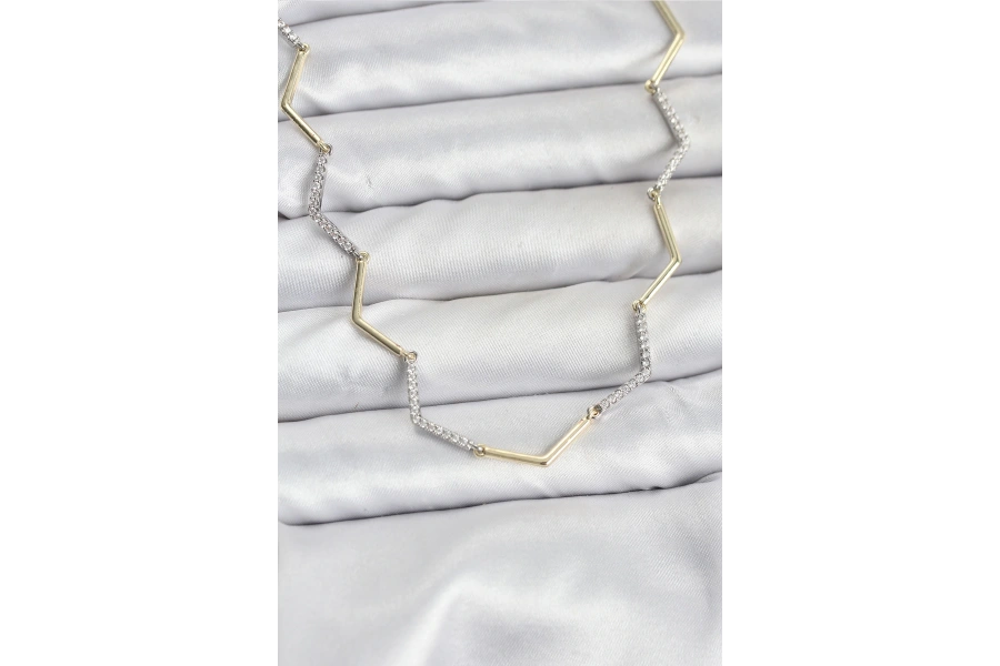 Shoecide Vıp Seri Zikzak Model Kadın Kolye