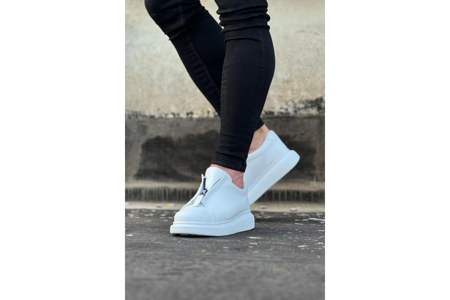 Shoecide Wg010 Beyaz Cilt Erkek Casual Ayakkabı