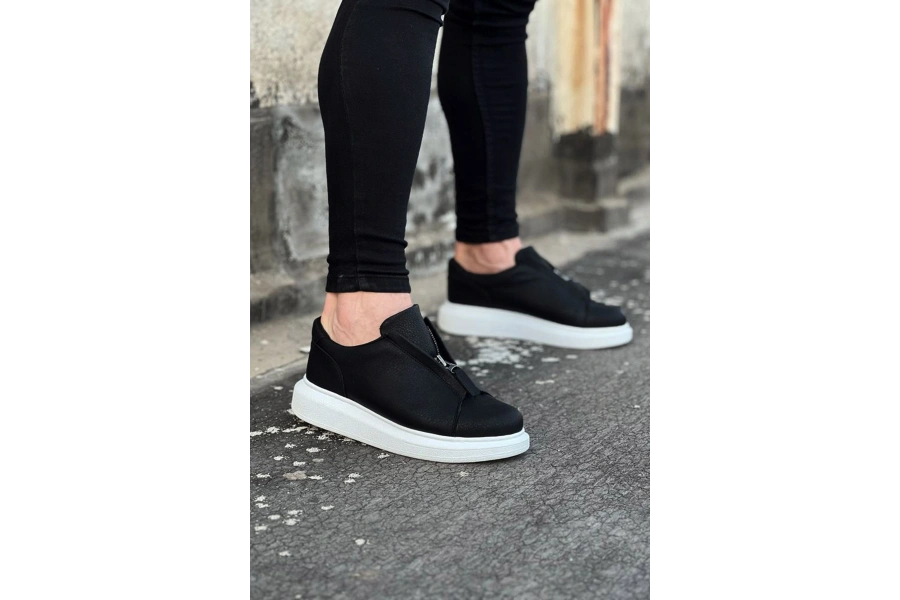 Shoecide Wg010 Siyah Cilt Erkek Casual Ayakkabı