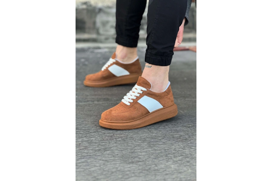 Shoecide Wg011 Taba Süet Erkek Casual Ayakkabı