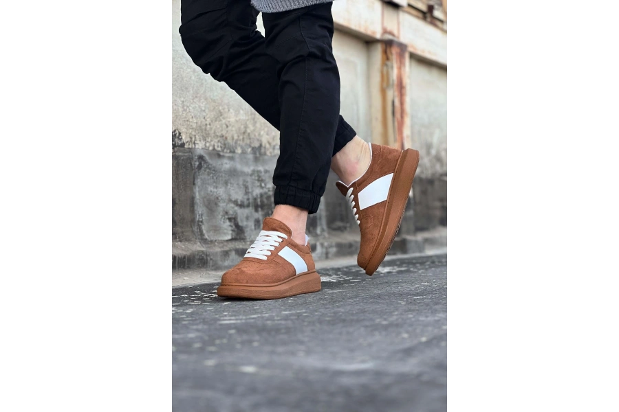 Shoecide Wg011 Taba Süet Erkek Casual Ayakkabı
