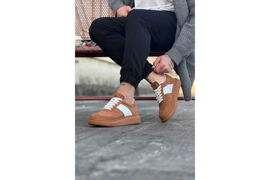 Shoecide Wg011 Taba Süet Erkek Casual Ayakkabı