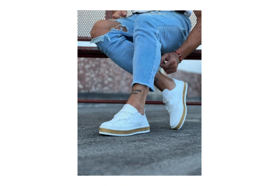 Shoecide Wg015 Beyaz Erkek Casual Ayakkabı