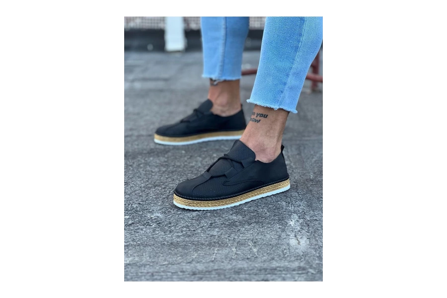 Shoecide Wg015 Siyah Erkek Casual Ayakkabı