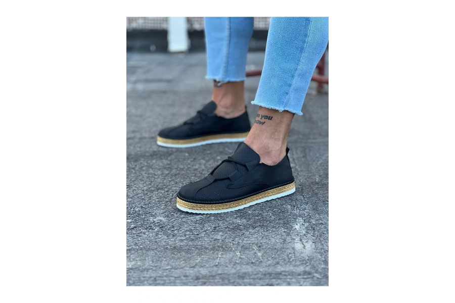 Shoecide Wg015 Siyah Erkek Casual Ayakkabı
