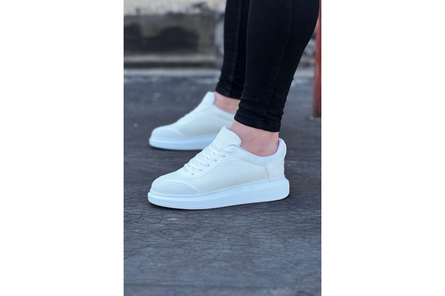 Shoecide Wg019 Beyaz Triko Erkek Casual Ayakkabı