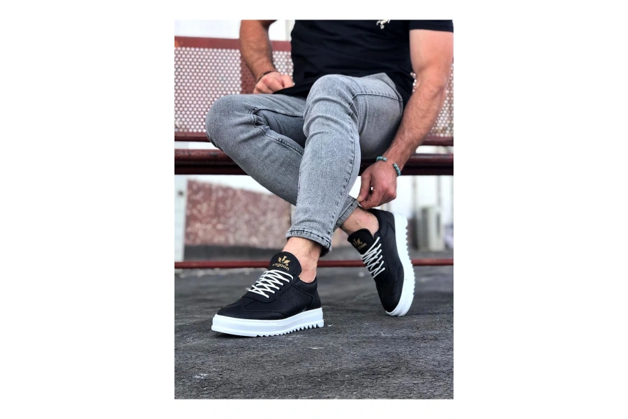 Shoecide Wg022 Siyah Erkek Casual Ayakkabı