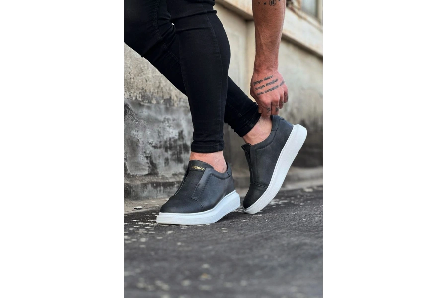 Shoecide Wg023 Gri Günlük Casual Erkek Ayakkabı
