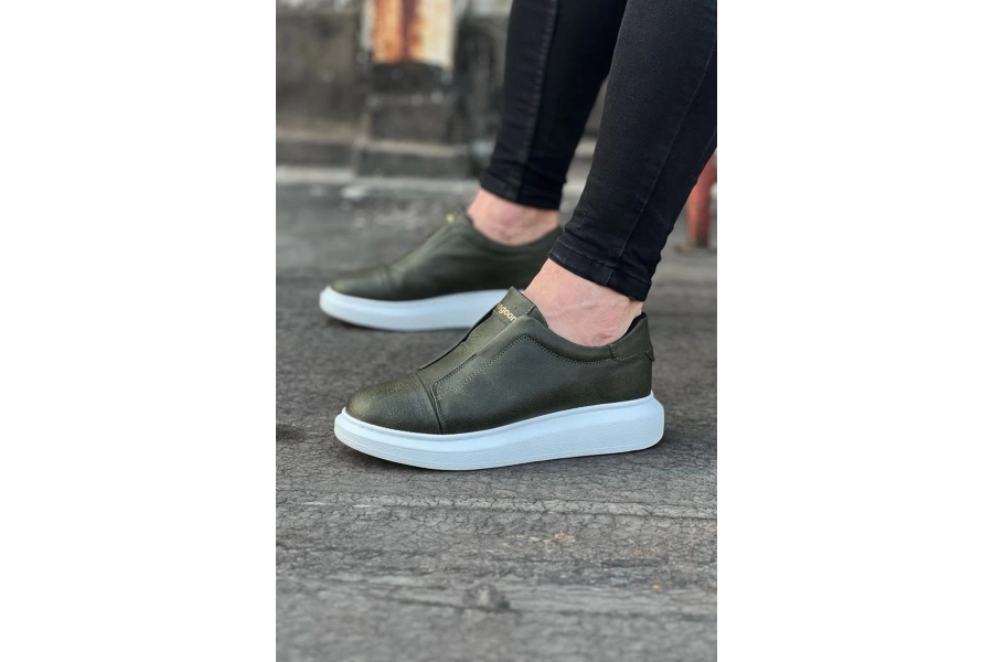 Shoecide Wg023 Haki Günlük Casual Erkek Ayakkabı