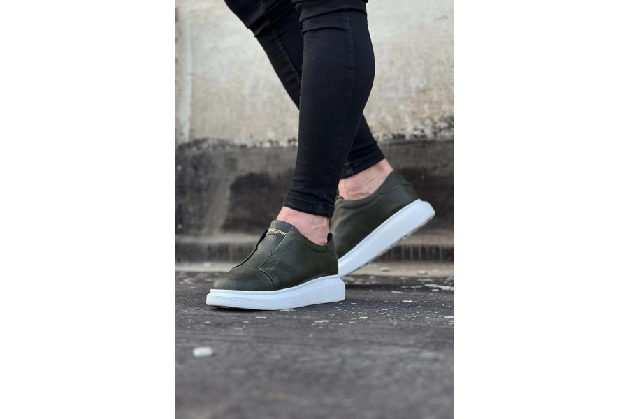 Shoecide Wg023 Haki Günlük Casual Erkek Ayakkabı