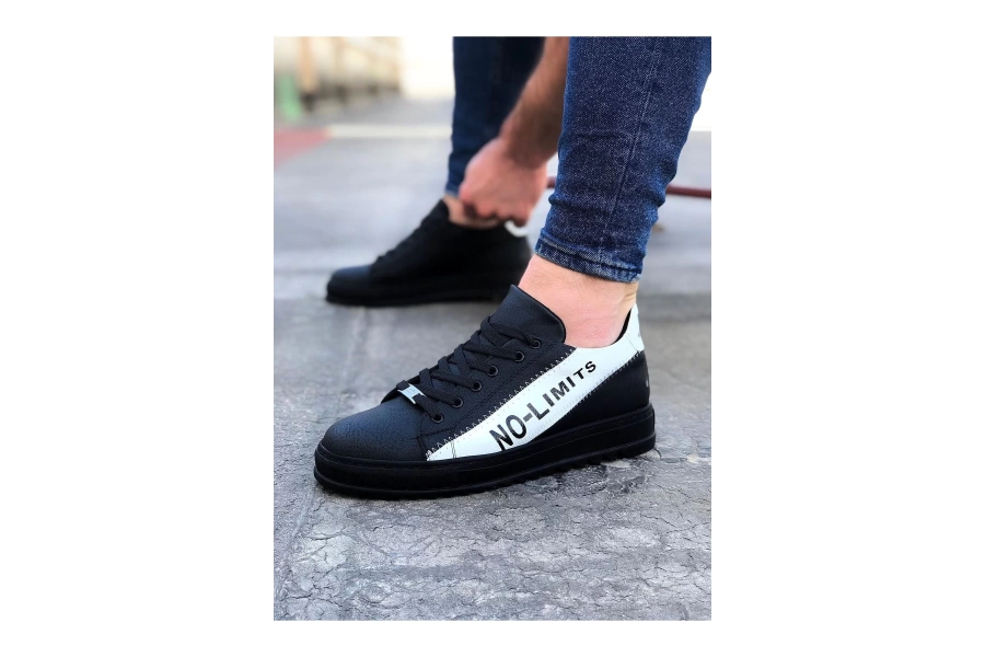 Shoecide Wg027 Kömür Beyaz No Limit Erkek Casual Ayakkabı