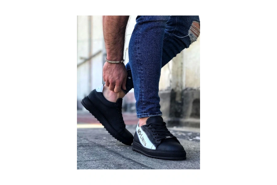 Shoecide Wg027 Kömür Beyaz No Limit Erkek Casual Ayakkabı