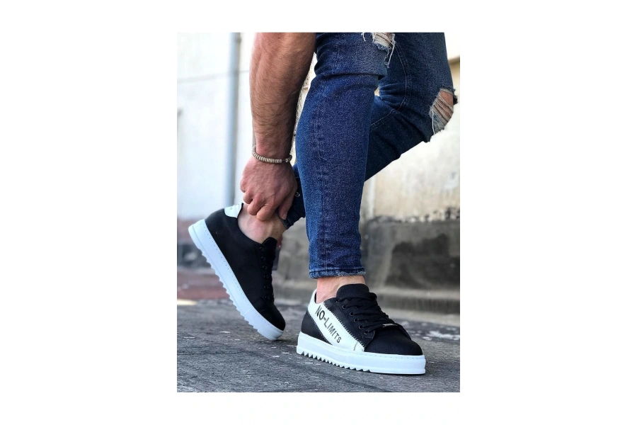 Shoecide Wg027 Siyah Beyaz No Limit Erkek Casual Ayakkabı