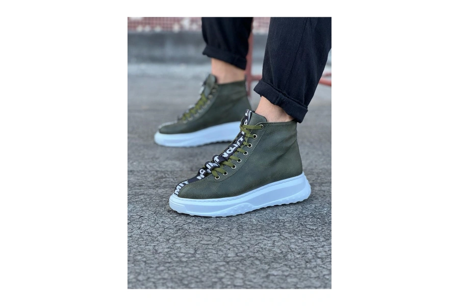 Shoecide Wg03 Haki Erkek Yarım Bilek Bot