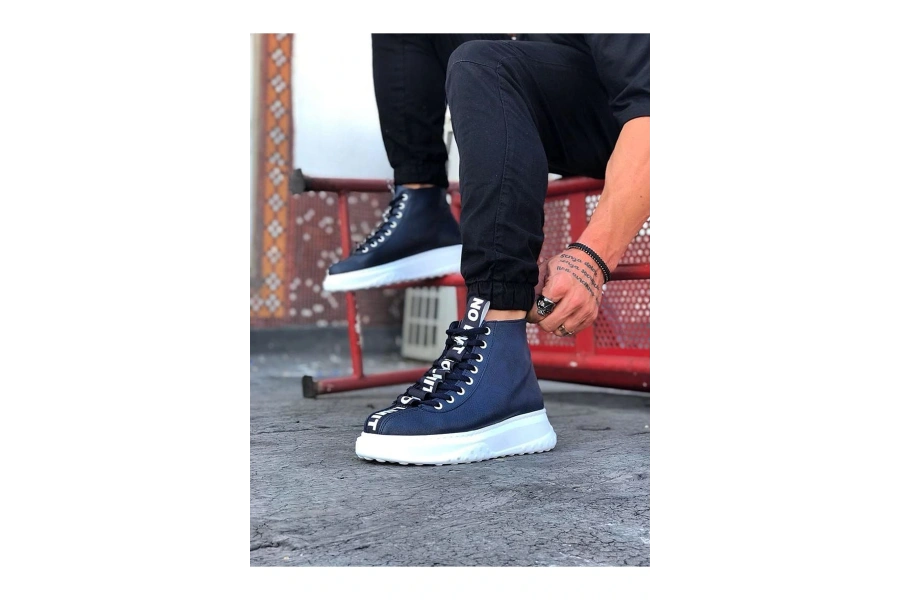 Shoecide Wg03 Lacivert Erkek Yarım Bilek Bot