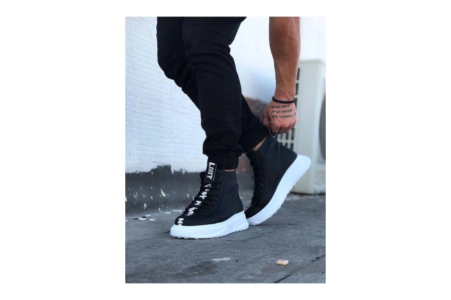 Shoecide Wg03 Siyah Casual Erkek Yarım Bilek Bot