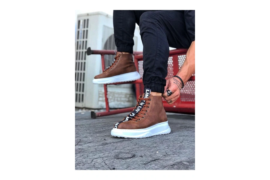 Shoecide Wg03 Taba Casual Erkek Yarım Bilek Bot