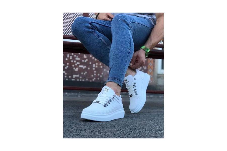 Shoecide Wg047 Beyaz  Erkek Casual Ayakkabı