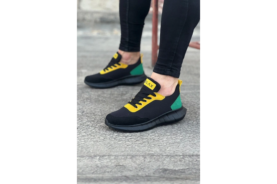 Shoecide Wg063 Kömür Füme Triko Erkek Spor Ayakkabı