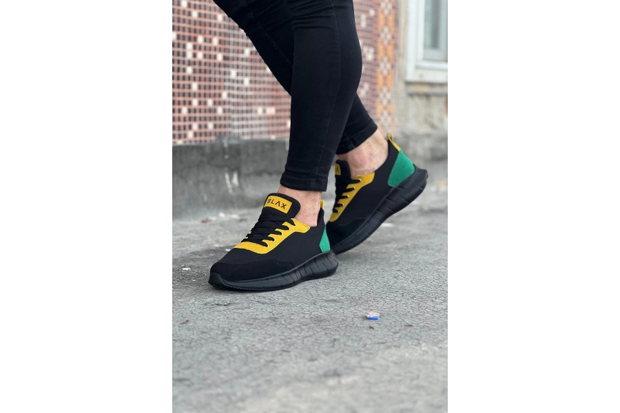 Shoecide Wg063 Kömür Füme Triko Erkek Spor Ayakkabı