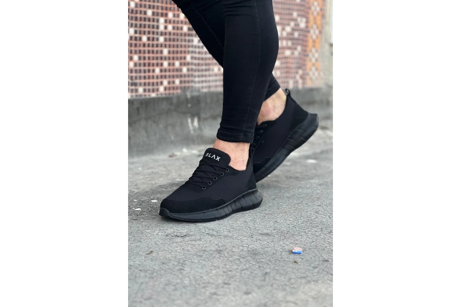 Shoecide Wg063 Kömür Triko Erkek Spor Ayakkabı
