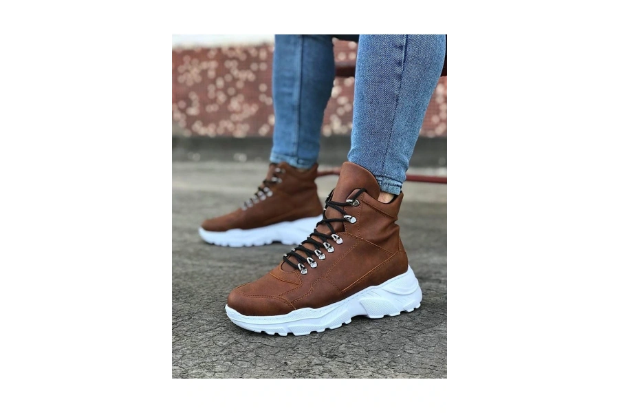 Shoecide Wg07 Taba Uzun Bağcıklı  Bot