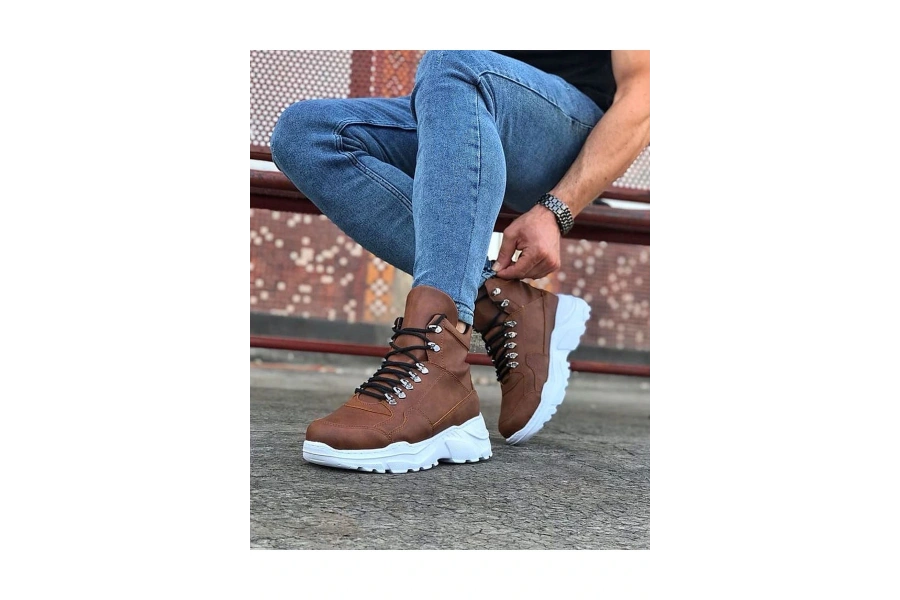 Shoecide Wg07 Taba Uzun Bağcıklı  Bot