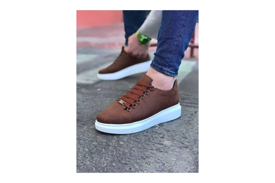 Shoecide Wg08 Taba Düz Erkek Casual Ayakkabı