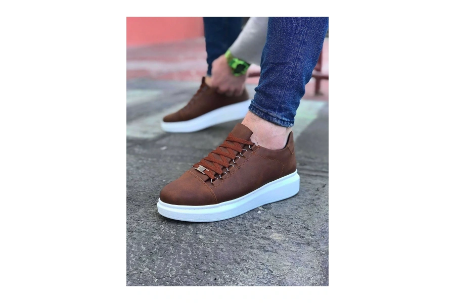 Shoecide Wg08 Taba Düz Erkek Casual Ayakkabı
