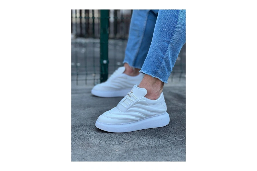 Shoecide Wg094 Beyaz Rugan Erkek Casual Ayakkabı