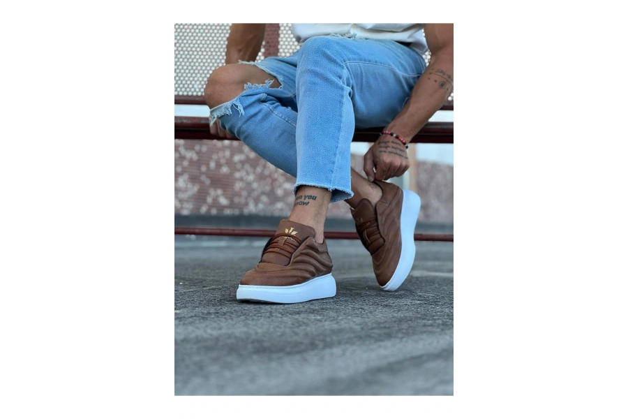 Shoecide Wg094 Taba Cilt Erkek Casual Ayakkabı