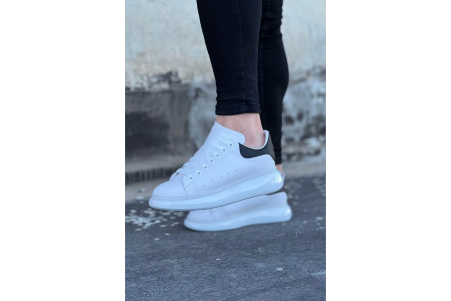 Shoecide Wg095 Beyaz Siyah Erkek Casual Ayakkabı