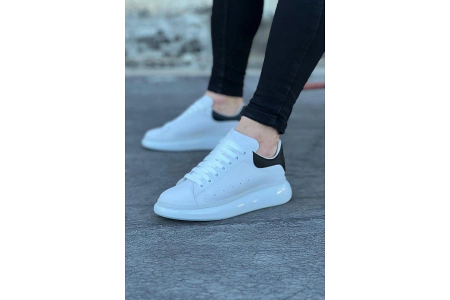 Shoecide Wg095 Beyaz Siyah Erkek Casual Ayakkabı