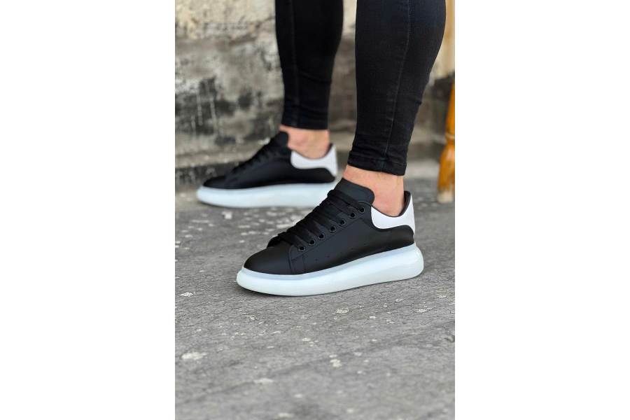 Shoecide Wg095 Siyah Beyaz Erkek Casual Ayakkabı