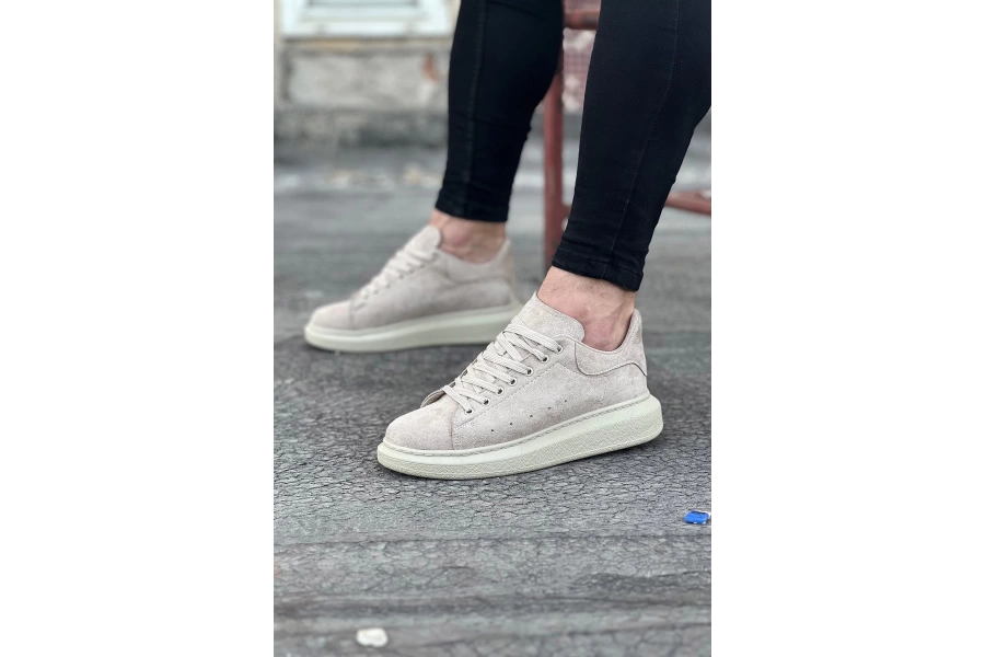 Shoecide Wg096 Bej Süet Günlük Erkek Casual Ayakkabı