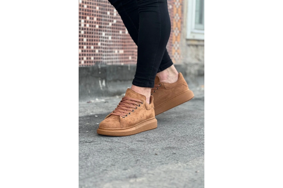 Shoecide Wg096 Taba Süet Günlük Erkek Casual Ayakkabı