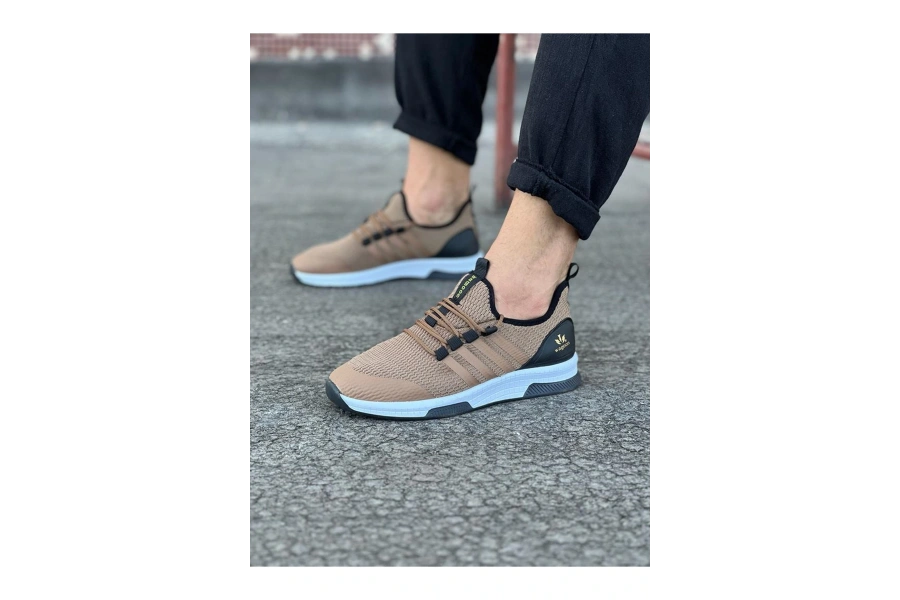 Shoecide Wg103 Taba Triko Erkek Spor Ayakkabı