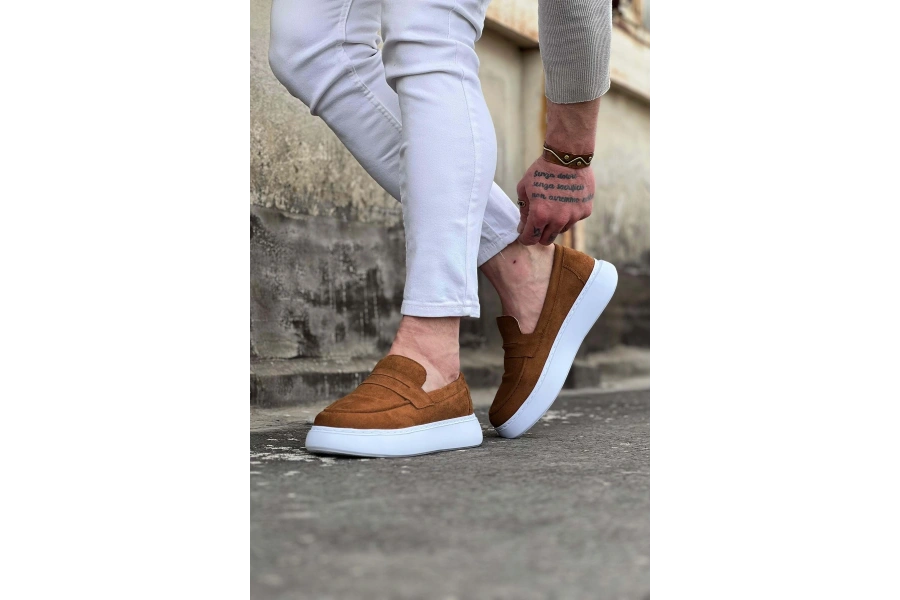 Shoecide Wg161 Taba Süet Erkek Casual Ayakkabı