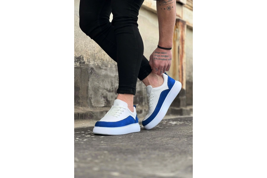 Shoecide Wg162 Beyaz Sax Ortopedik Taban Erkek Casual Ayakkabı