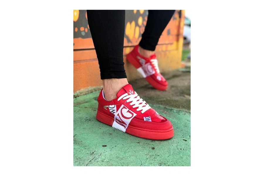 Shoecide Wg202 Kırmızı Erkek Günlük Ayakkabı