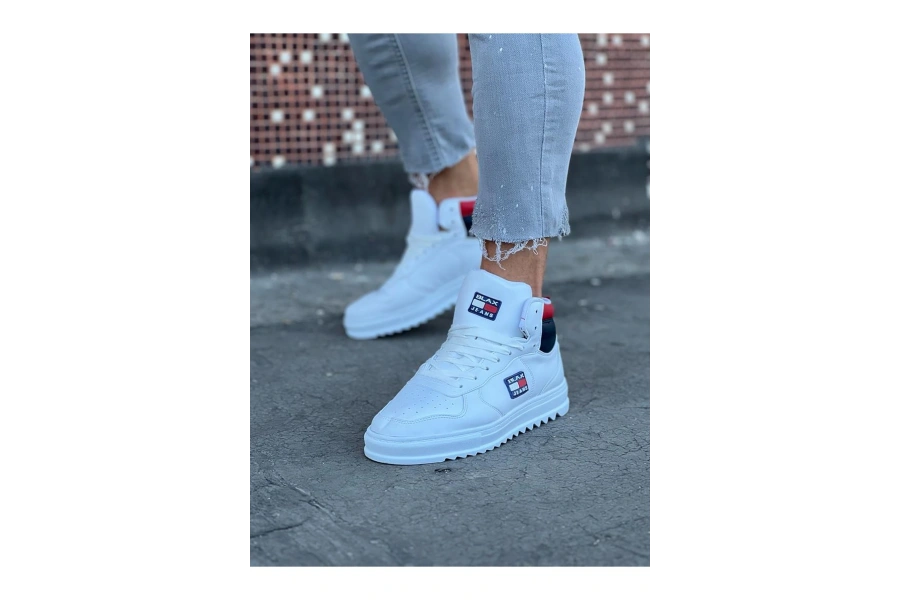Shoecide Wg220 Beyaz Erkek Yarım Bilek Bot
