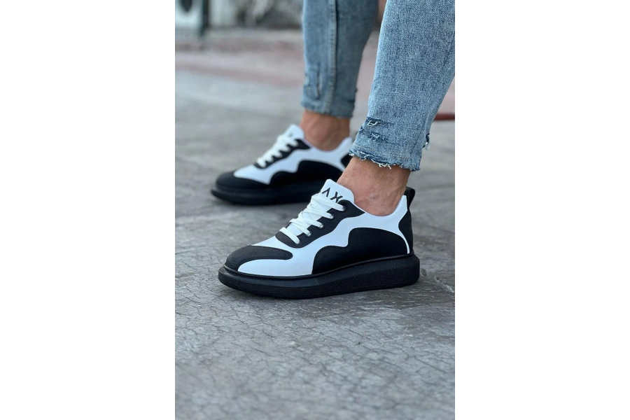 Shoecide Wg301 Kömür Beyaz Erkek Casual Ayakkabı
