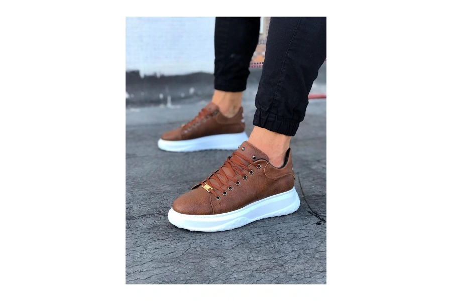 Shoecide Wg501 Taba Erkek Yüksek Taban Ayakkabı