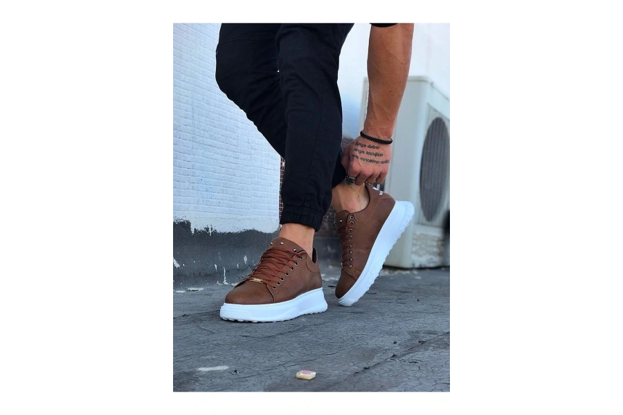 Shoecide Wg501 Taba Erkek Yüksek Taban Ayakkabı