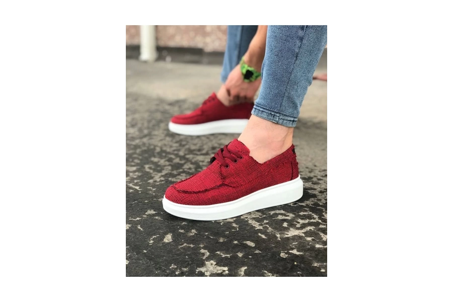 Shoecide Wg503 Bordo Erkek Günlük Ayakkabı